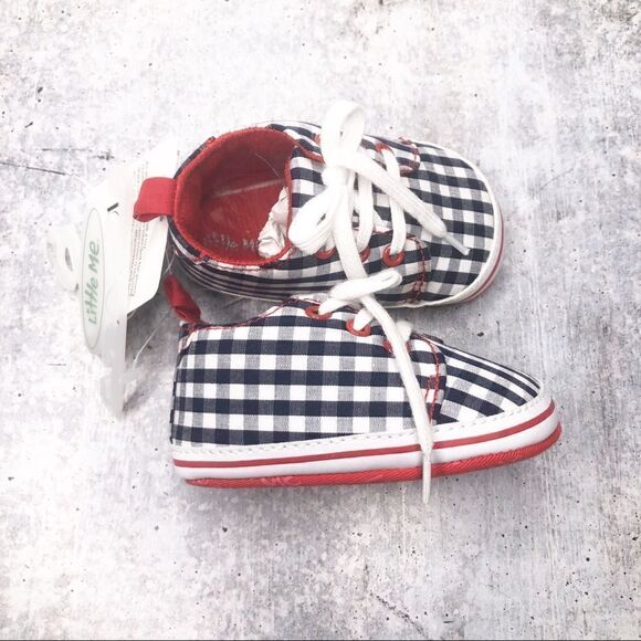 Little Me Plaid Infant Shoes Size 9-12M - Picture 4 of 6